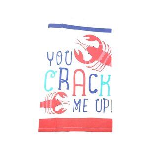 100% Cotton Kitchen Towels Printed with Funny Sayings (Lobster - You Crack Me Up